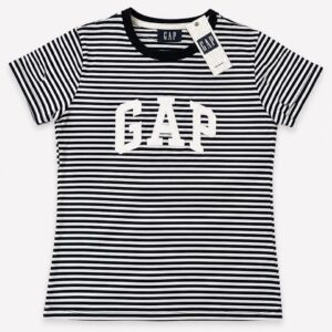 Franela Casual GAP Striped (Blanco Y Negro)